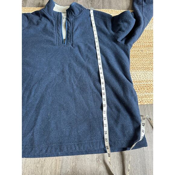 ORVIS Men's 1/4 Zip Fleece Lined Pullover Size XL In Blue - Picture 7 of 9